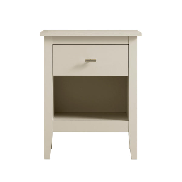 Oakham 1-Drawer Nightstand, Shaded White