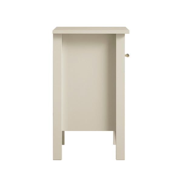 Oakham 1-Drawer Nightstand, Shaded White