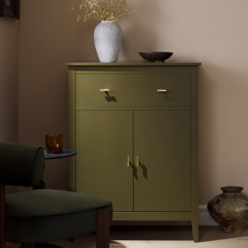 Oakham Small Sideboard with Drawer, Olive Grove