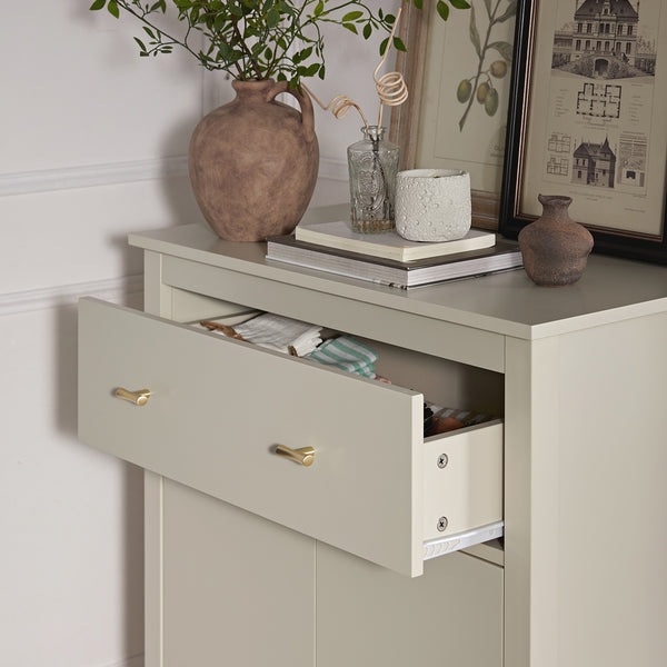 Oakham Small Sideboard with Drawer, Shaded White