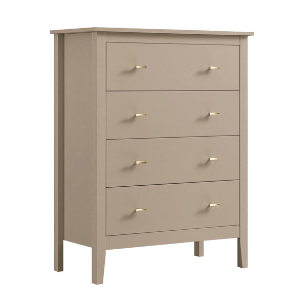 Oakham 4-Drawer Dresser, Deep Greige