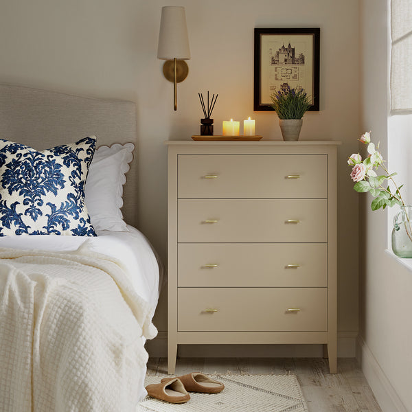 Oakham 4-Drawer Dresser, Deep Greige