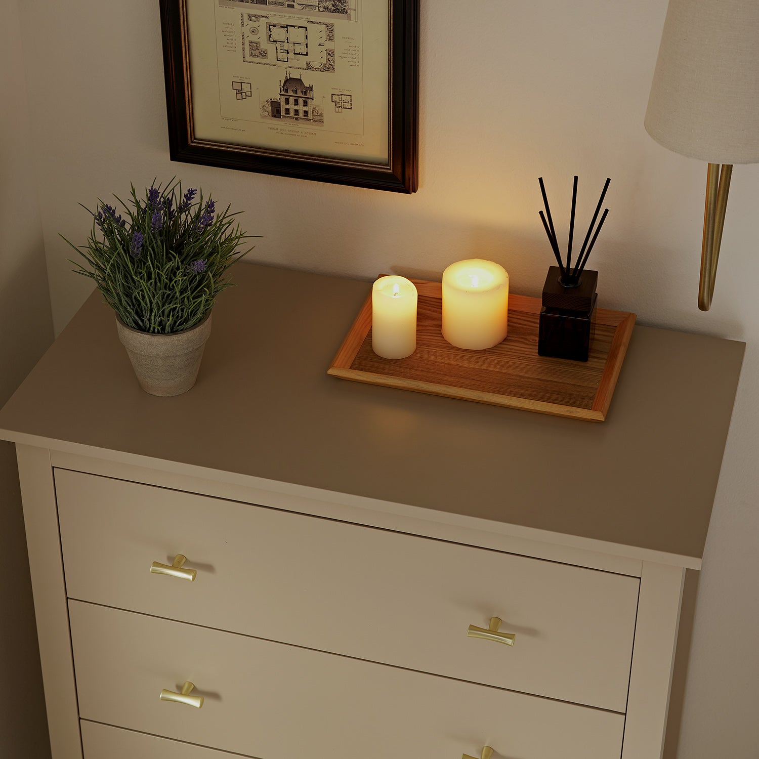 Oakham 4-Drawer Dresser, Deep Greige