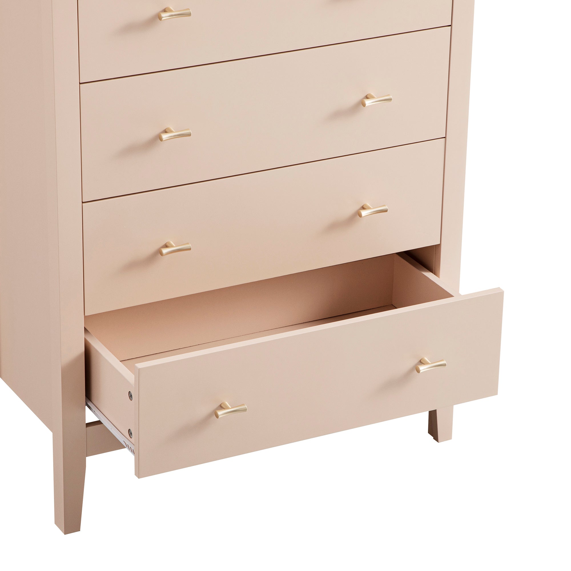 Oakham 4-Drawer Dresser, Nude Pink - daals - Chest of Drawers Oakham 4-Drawer Dresser, Nude Pink - daals - Chest of Drawers