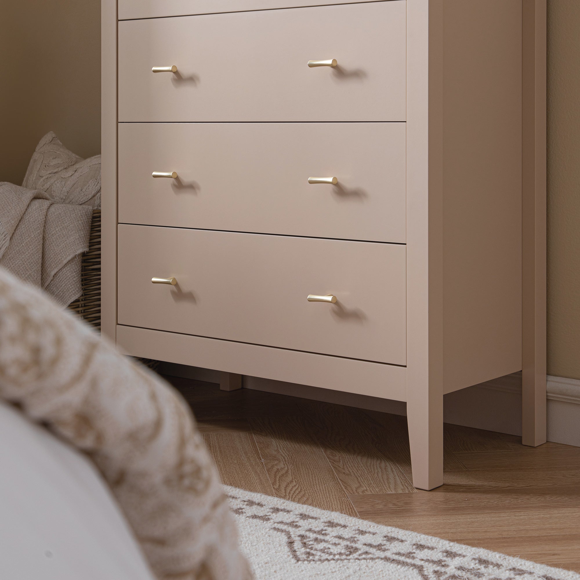 Oakham 4-Drawer Dresser, Nude Pink | daals.com Oakham 4-Drawer Dresser, Nude Pink | daals.com