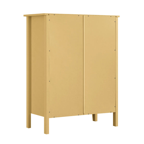 Oakham 4-Drawer Dresser, Rattan Yellow