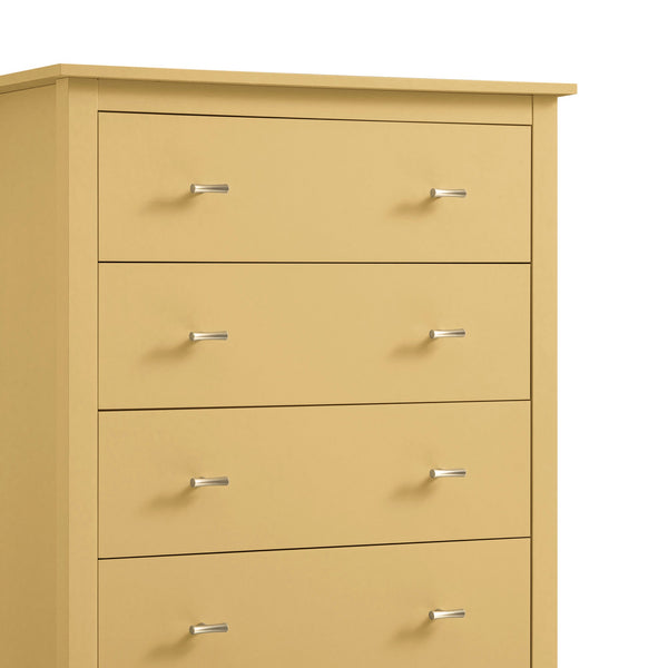 Oakham 4-Drawer Dresser, Rattan Yellow