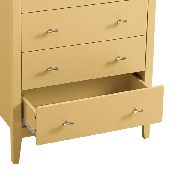 Oakham 4-Drawer Dresser, Rattan Yellow