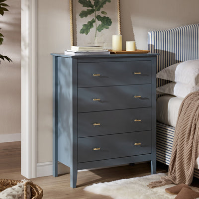 Oakham 4-Drawer Dresser, Stormy Blue