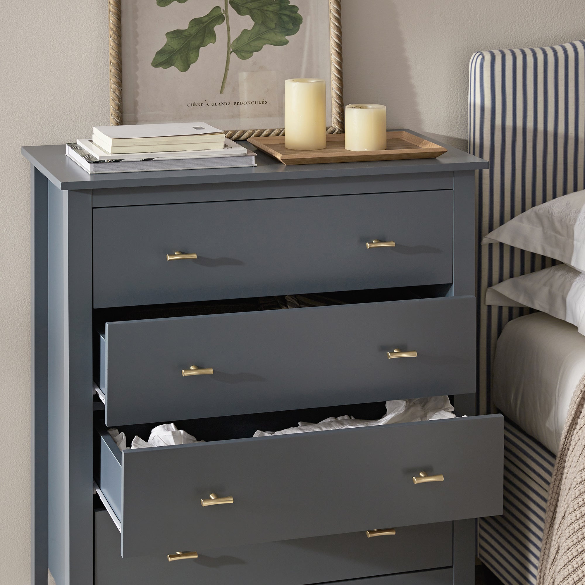 Oakham 4-Drawer Dresser, Stormy Blue | daals.com Oakham 4-Drawer Dresser, Stormy Blue | daals.com