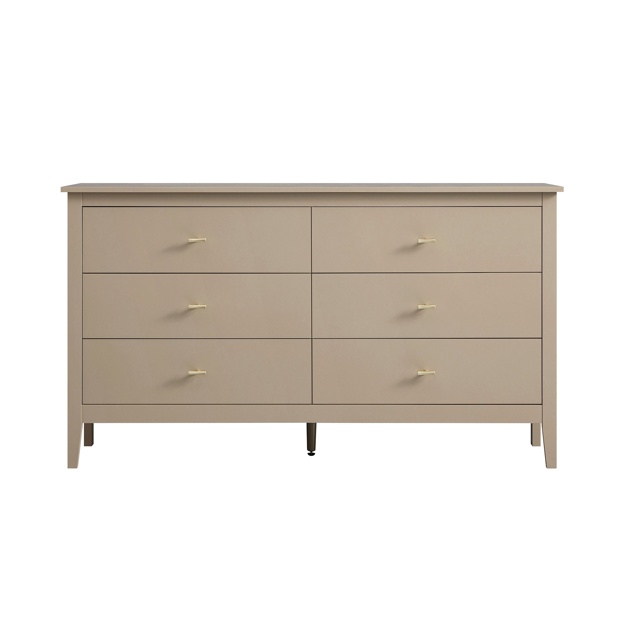 Oakham 6-Drawer Dresser, Deep Greige Oakham 6-Drawer Dresser, Deep Greige