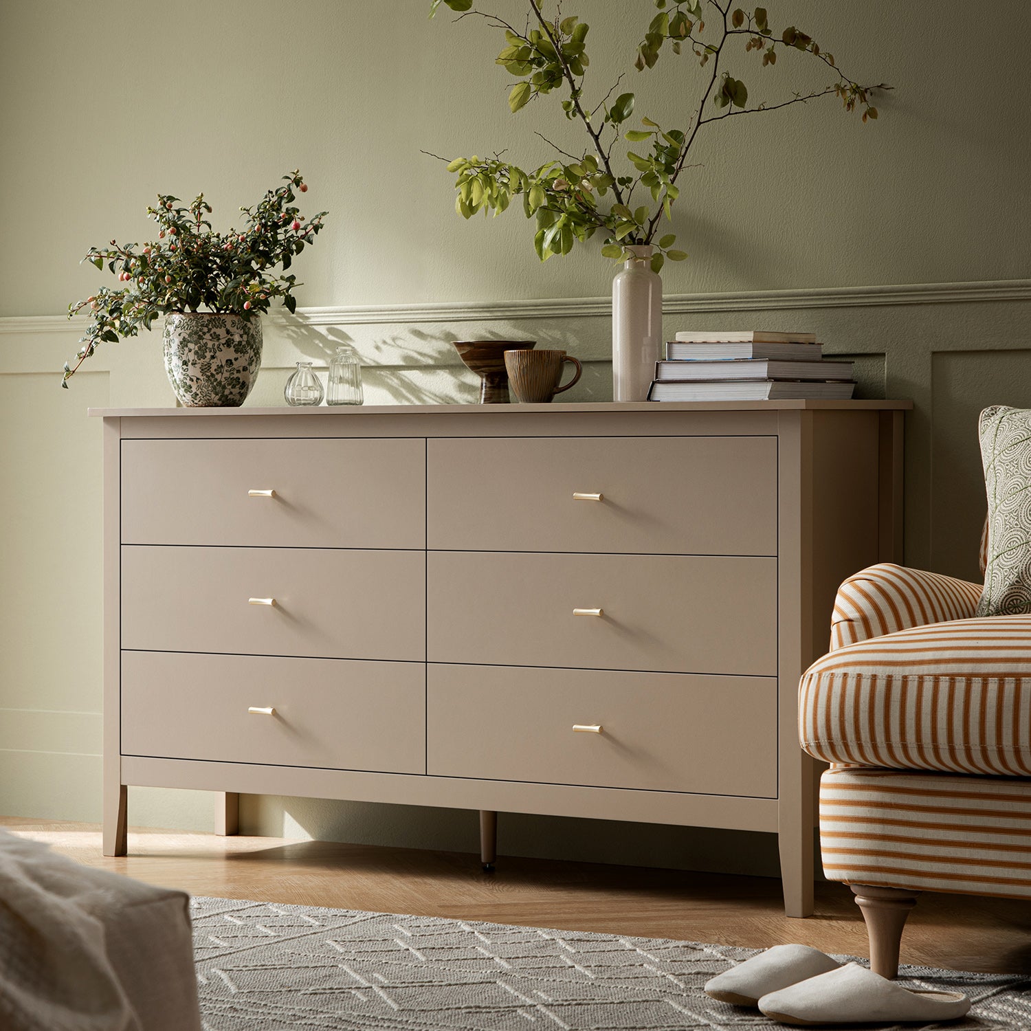 Oakham 6-Drawer Dresser, Deep Greige | daals.com Oakham 6-Drawer Dresser, Deep Greige | daals.com