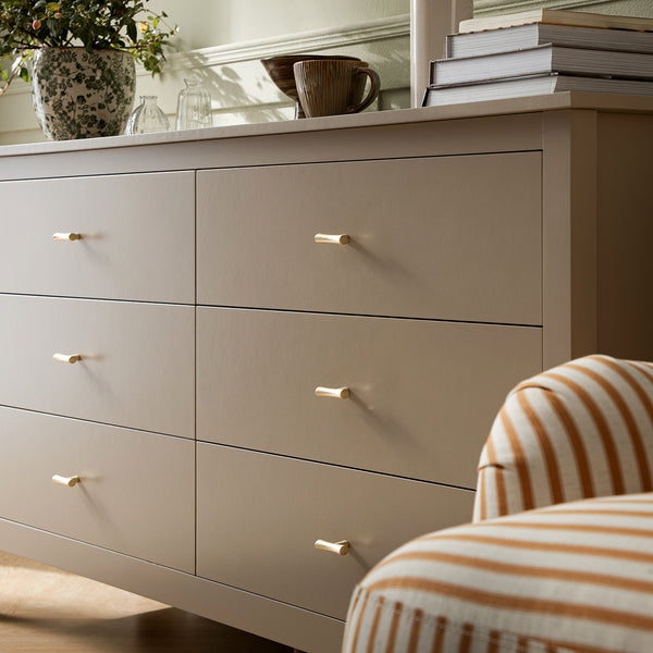 Oakham 6-Drawer Dresser, Deep Greige