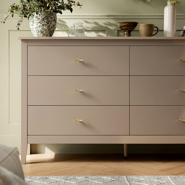 Oakham 6-Drawer Dresser, Deep Greige