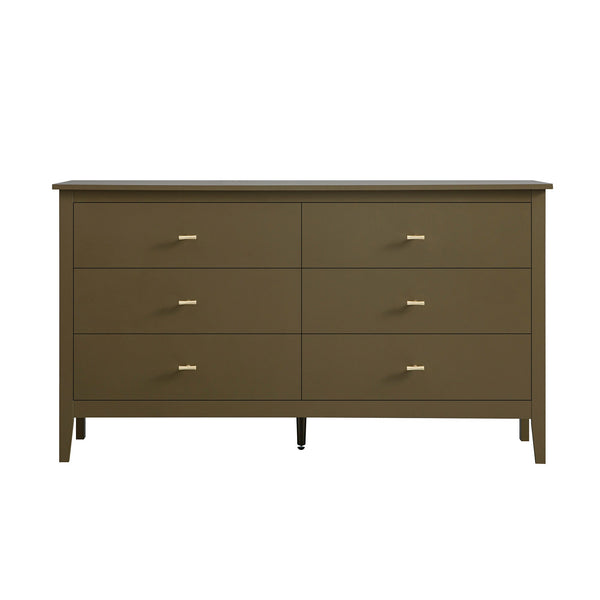 Oakham 6-Drawer Dresser, Olive Grove