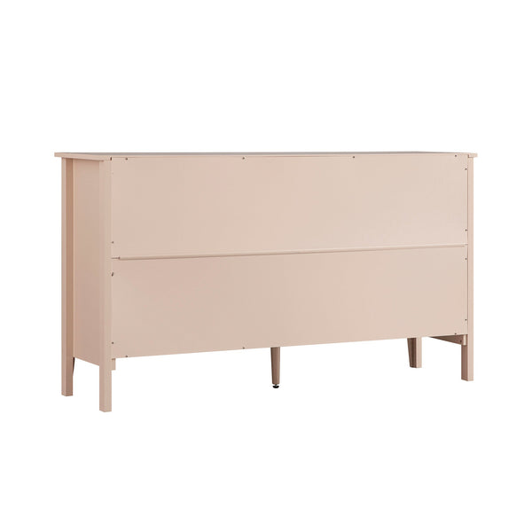 Oakham 6-Drawer Dresser, Nude Pink