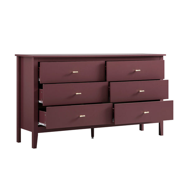 Oakham 6-Drawer Dresser, Wild Cherry