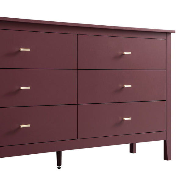 Oakham 6-Drawer Dresser, Wild Cherry