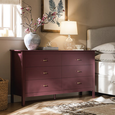 Oakham 6-Drawer Dresser, Wild Cherry