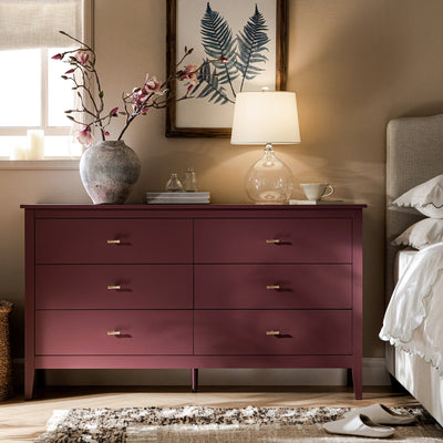 Oakham 6-Drawer Dresser, Wild Cherry