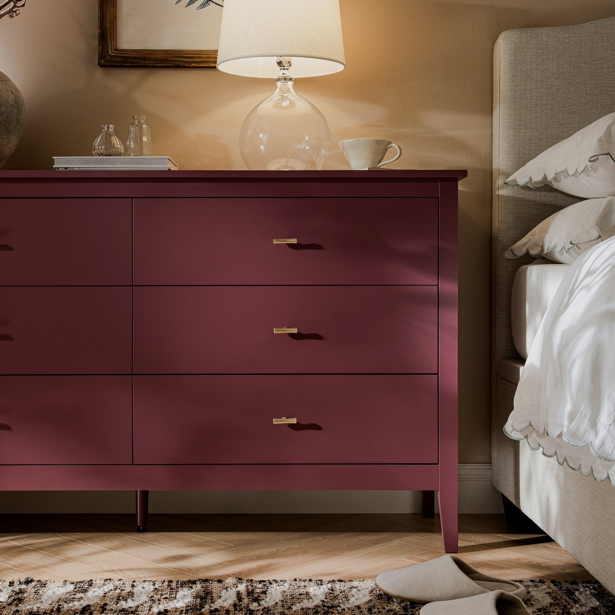 Oakham 6-Drawer Dresser, Wild Cherry | daals.com Oakham 6-Drawer Dresser, Wild Cherry | daals.com