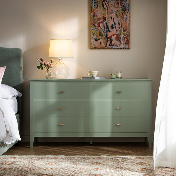 6 drawer bedroom dresser Oakham 6-Drawer Dresser, Desert Sage