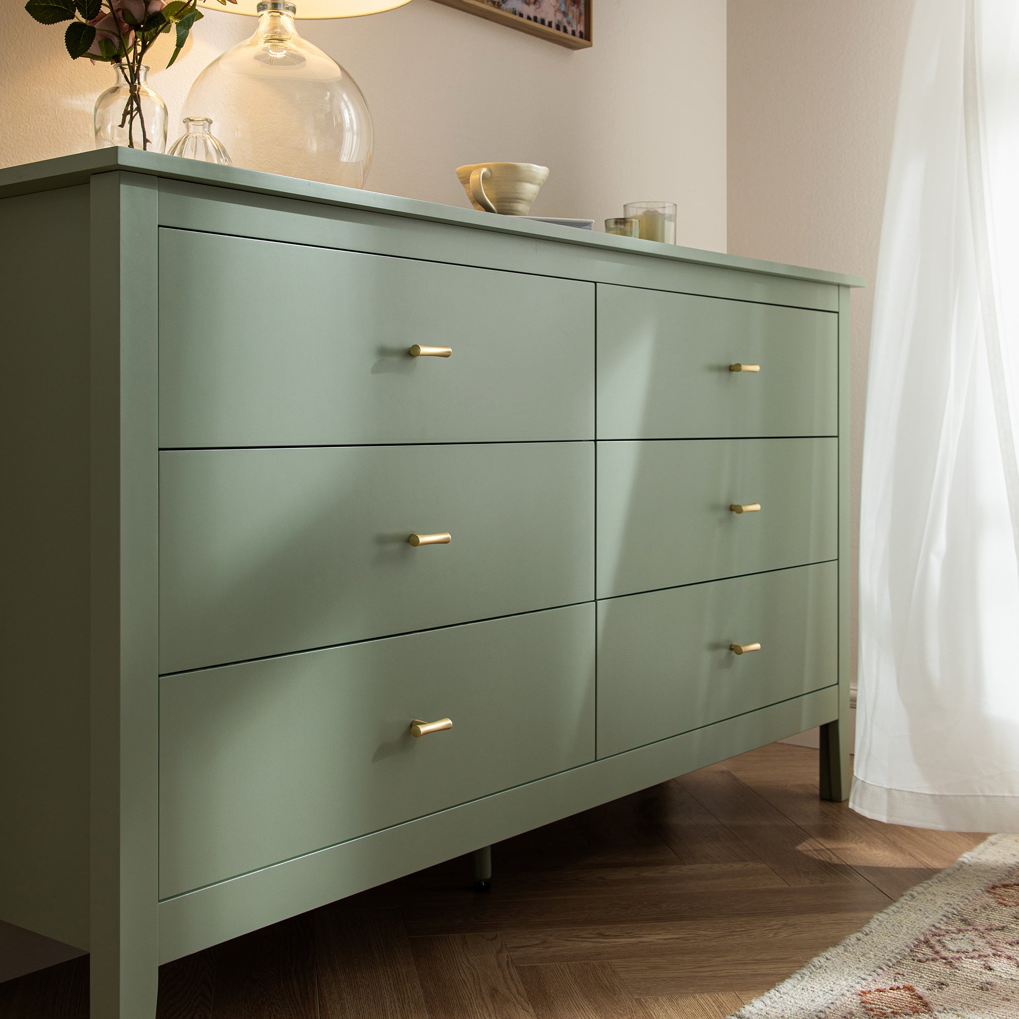 Oakham 6-Drawer Dresser, Desert Sage - daals - Chest of Drawers Oakham 6-Drawer Dresser, Desert Sage - daals - Chest of Drawers