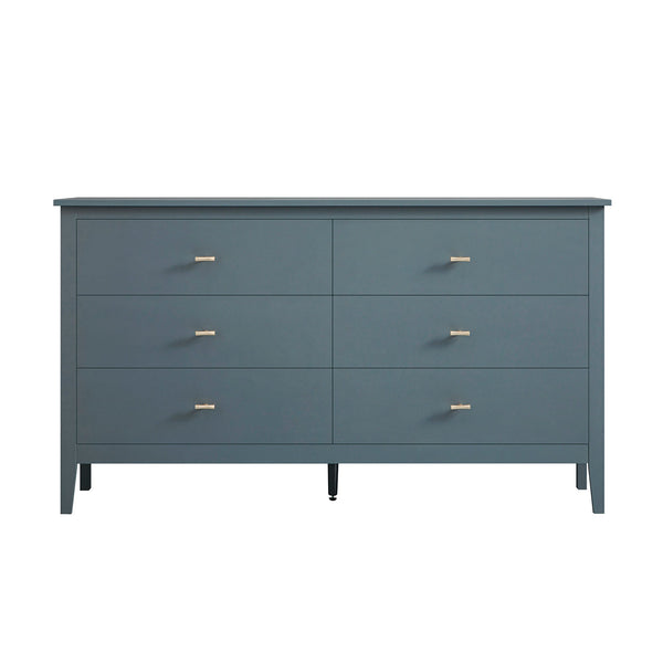 Oakham 6-Drawer Dresser, Stormy Blue