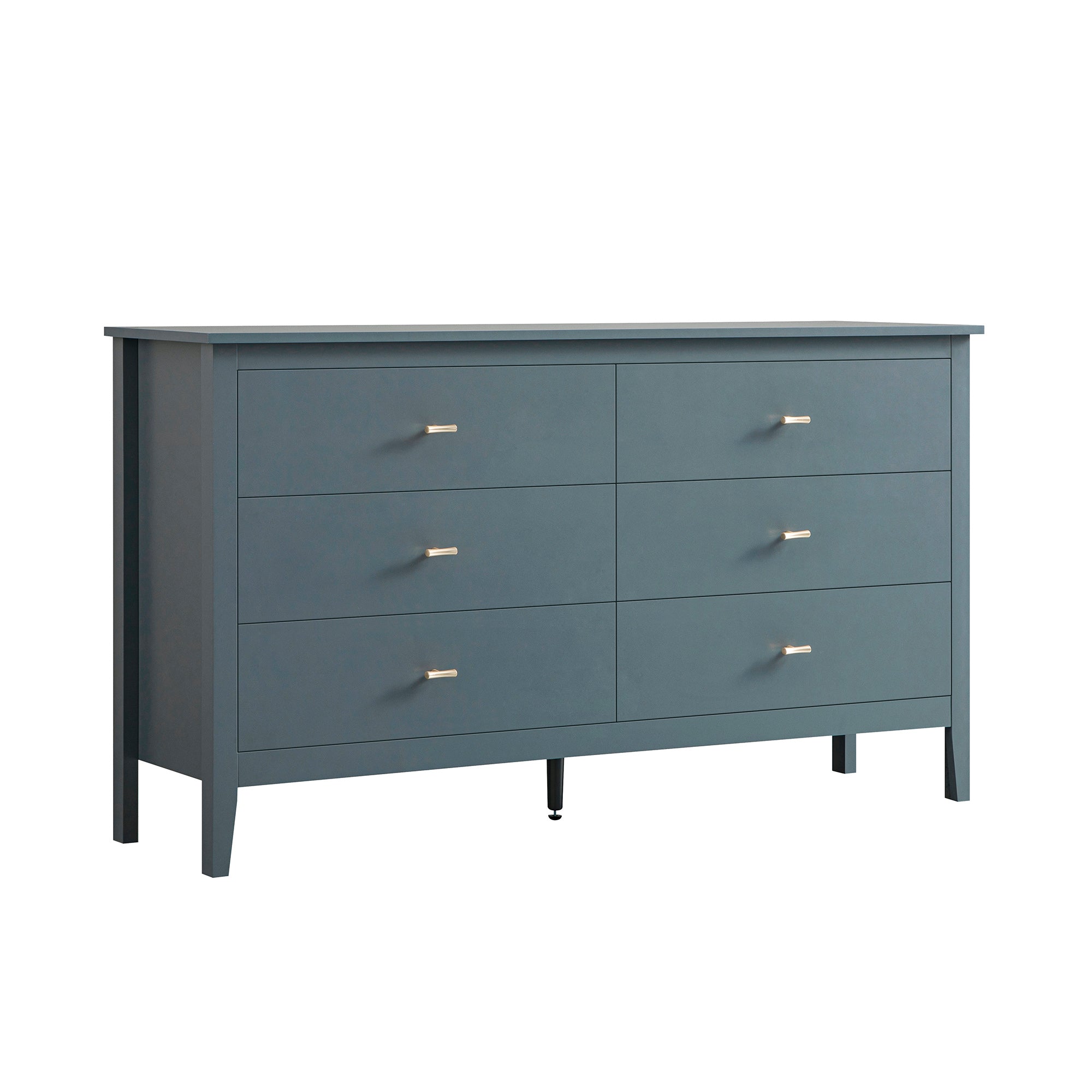 Oakham 6-Drawer Dresser, Stormy Blue - daals - Chest of Drawers Oakham 6-Drawer Dresser, Stormy Blue - daals - Chest of Drawers