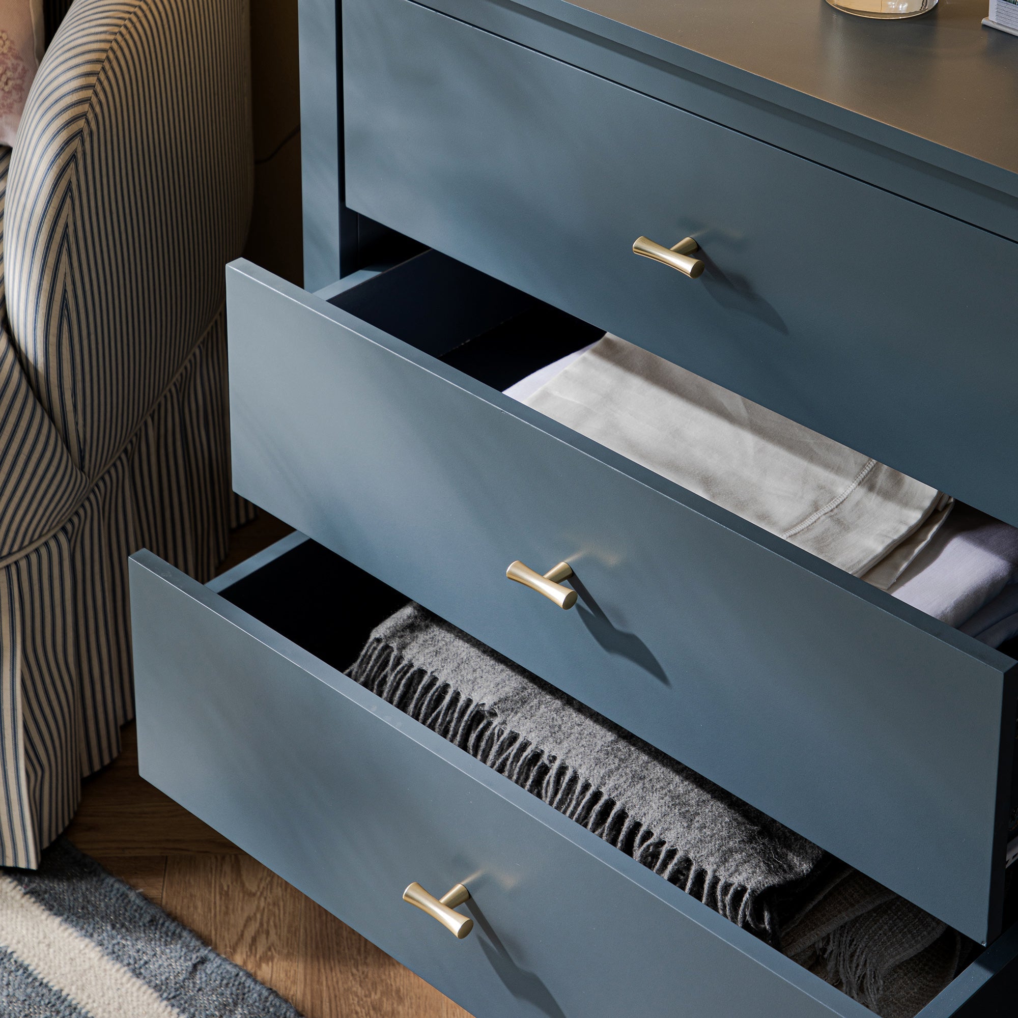 Oakham 6-Drawer Dresser, Stormy Blue - daals - Chest of Drawers Oakham 6-Drawer Dresser, Stormy Blue - daals - Chest of Drawers