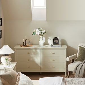 Oakham 6-Drawer Dresser, Shaded White