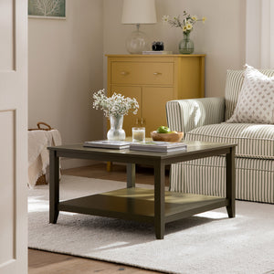 Oakham 32" Square Coffee Table, Olive Grove