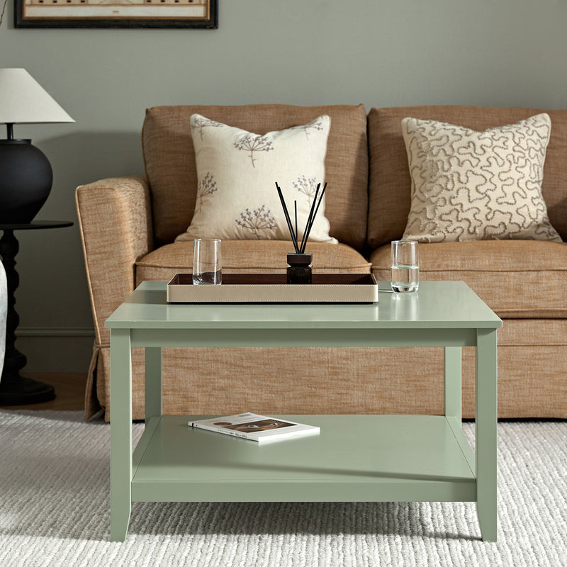 Oakham 32" Square Coffee Table, Desert Sage