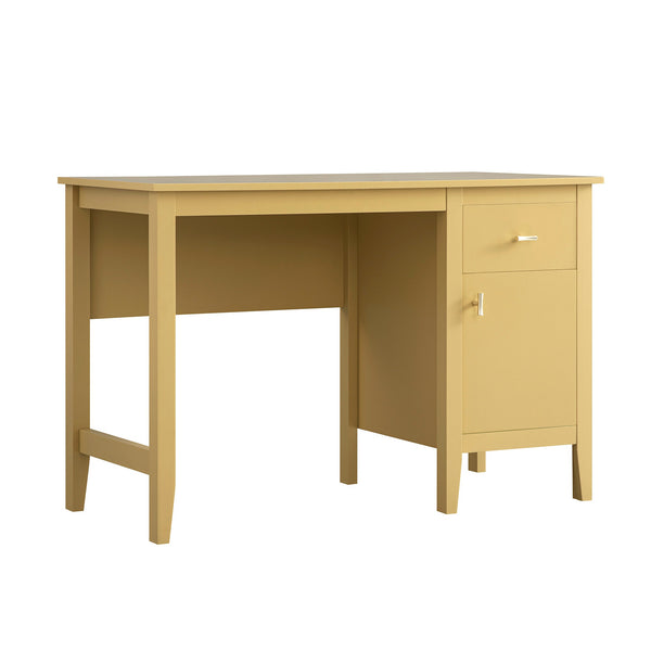 Oakham Writing Desk, Rattan Yellow