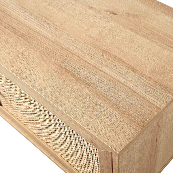 Frances Woven Rattan 79in. Wide TV Unit, Natural