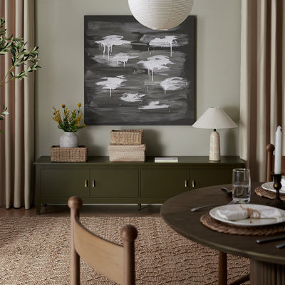 Oakham 70" Wide Media Unit, Olive Grove
