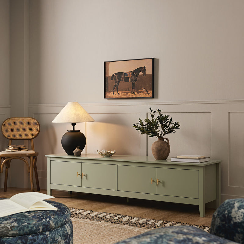 Oakham 70" Wide Media Unit, Desert Sage