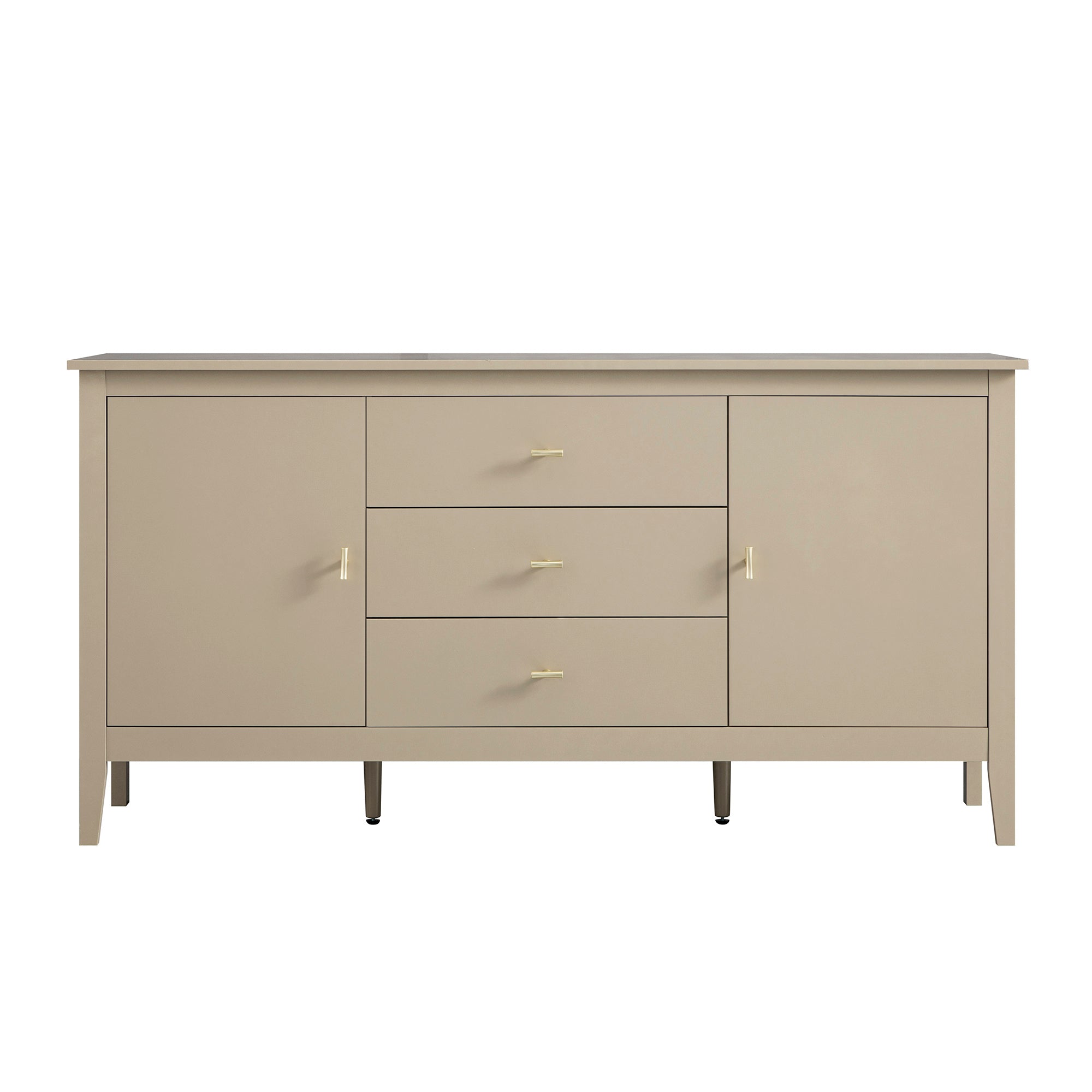 Oakham Wide Sideboard with Drawers, Deep Greige