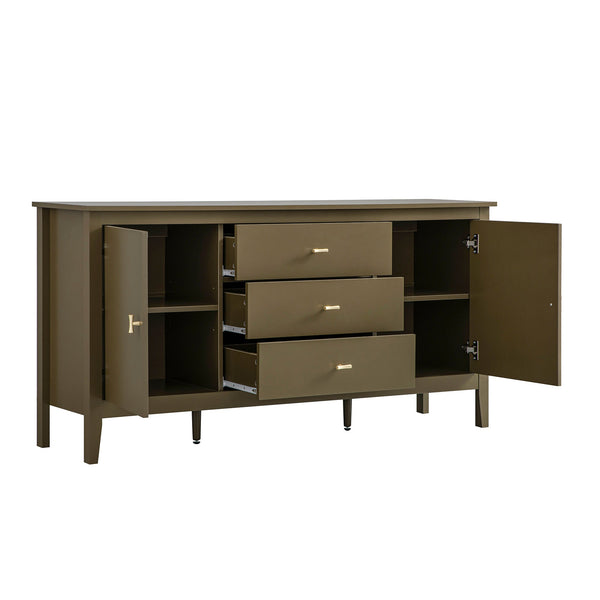 Oakham Wide Sideboard with Drawers, Olive Grove