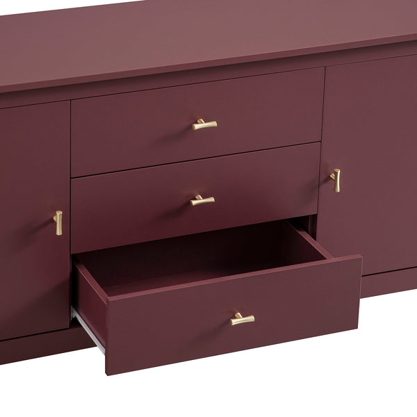 Oakham Wide Sideboard with Drawers, Wild Cherry
