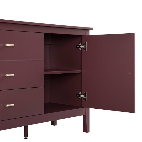 Oakham Wide Sideboard with Drawers, Wild Cherry