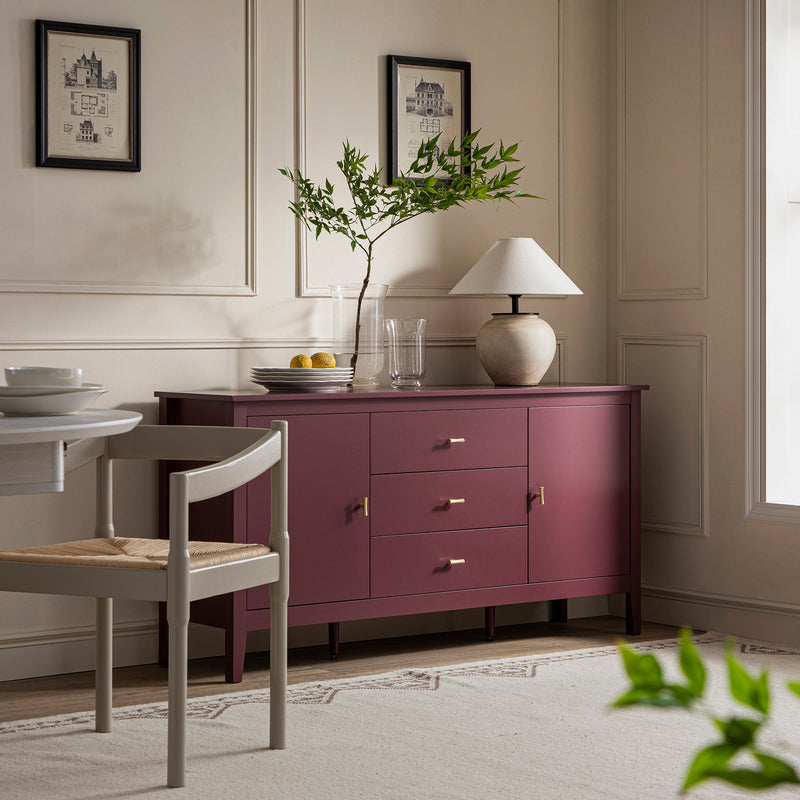 Oakham Wide Sideboard with Drawers, Wild Cherry