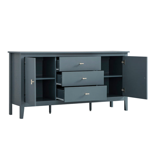 Oakham Wide Sideboard with Drawers, Stormy Blue