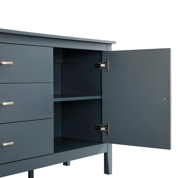 Oakham Wide Sideboard with Drawers, Stormy Blue