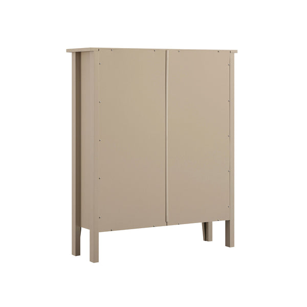 Oakham 2-Tier Shoe Cabinet, Deep Greige