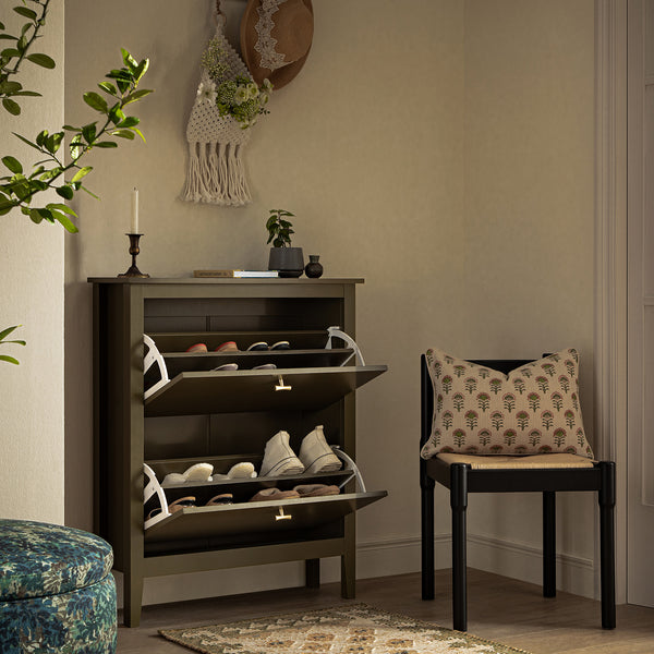 Oakham 2-Tier Shoe Cabinet, Olive Grove