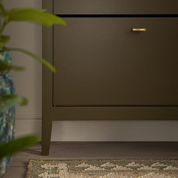 Oakham 2-Tier Shoe Cabinet, Olive Grove