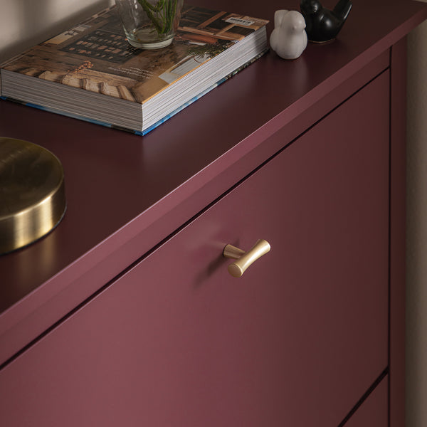 Oakham 2-Tier Shoe Cabinet, Wild Cherry