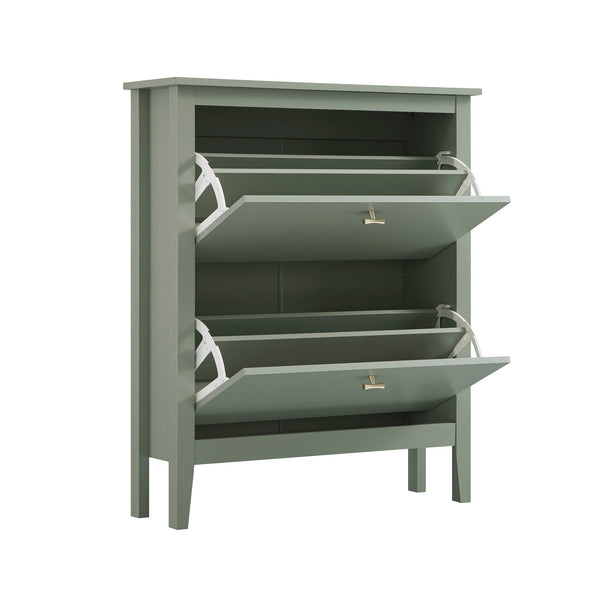 Oakham 2-Tier Shoe Cabinet, Desert Sage