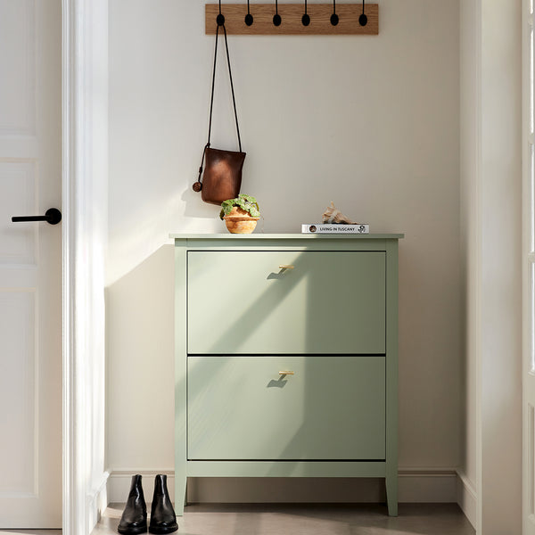 Oakham 2-Tier Shoe Cabinet, Desert Sage